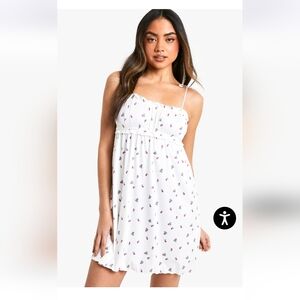 Y2K Babydoll Floral Night Dress EUC Romantic Girly‎ Milkmaid